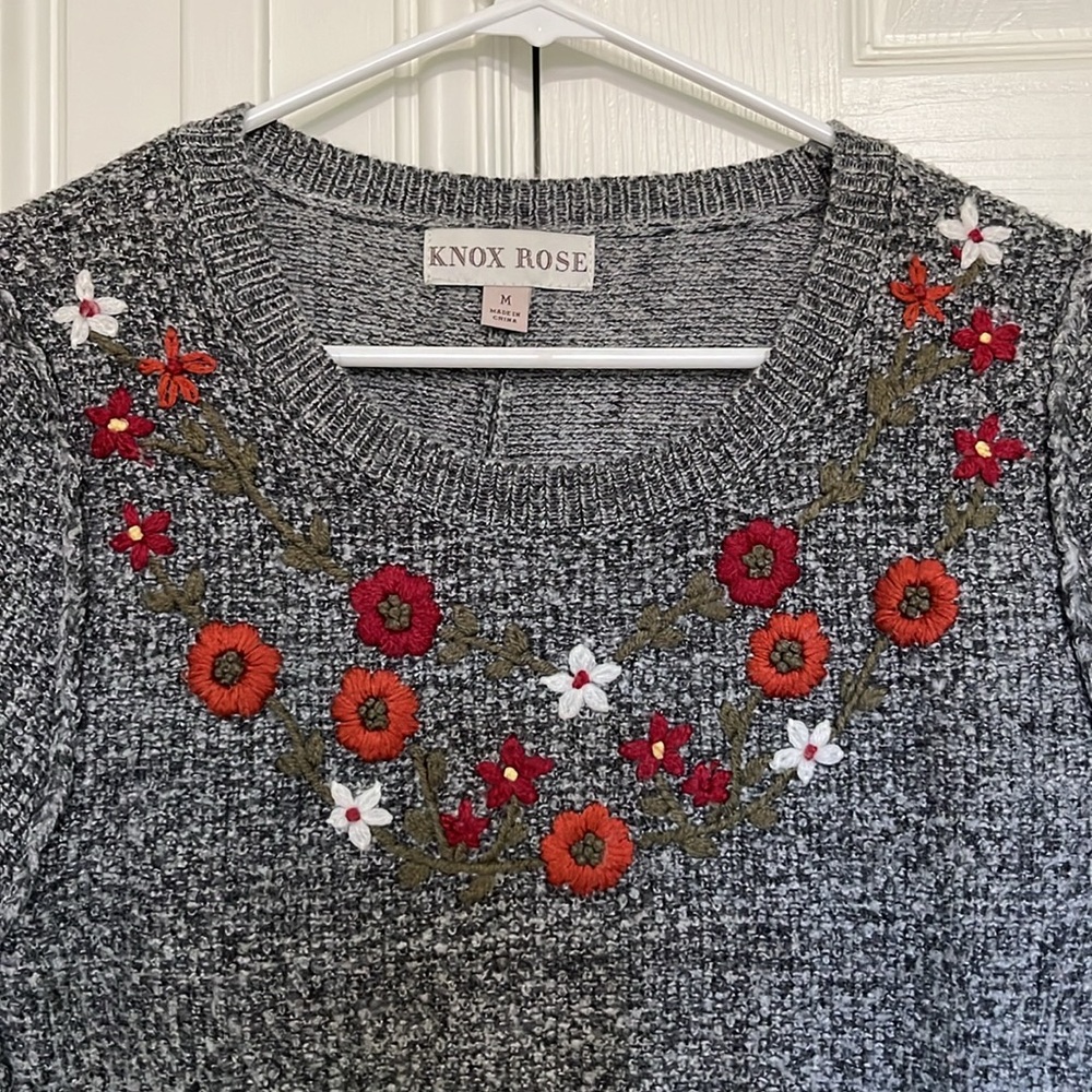 Knox Rose Embroidered Sweater - Picture 2 of 10
